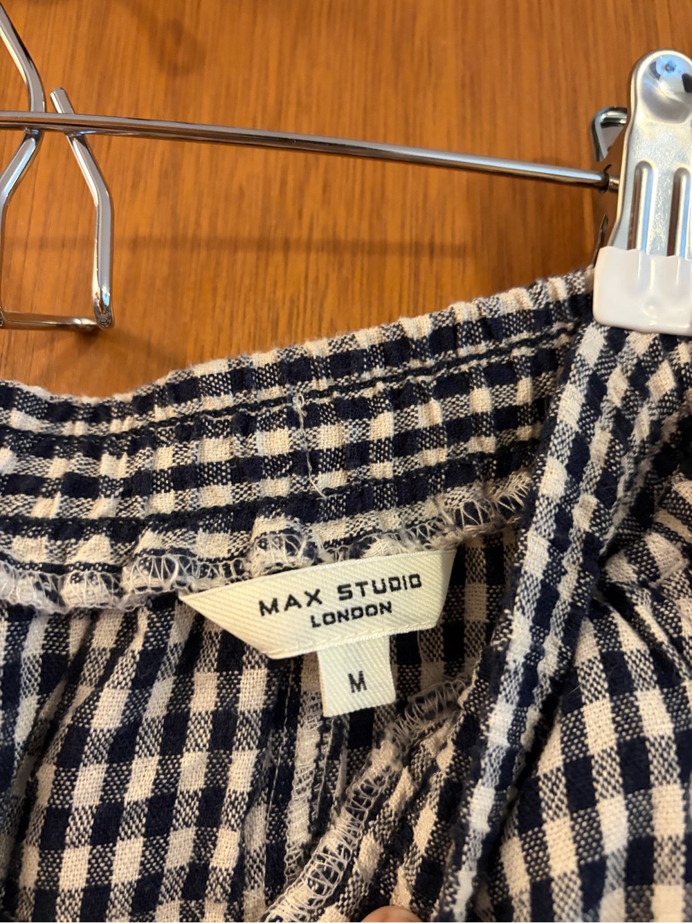 Max Studio, Gingham Maxi Skirt, Size M - Picture 4 of 5